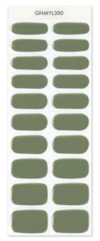 Gel Nail Strips Olive Green